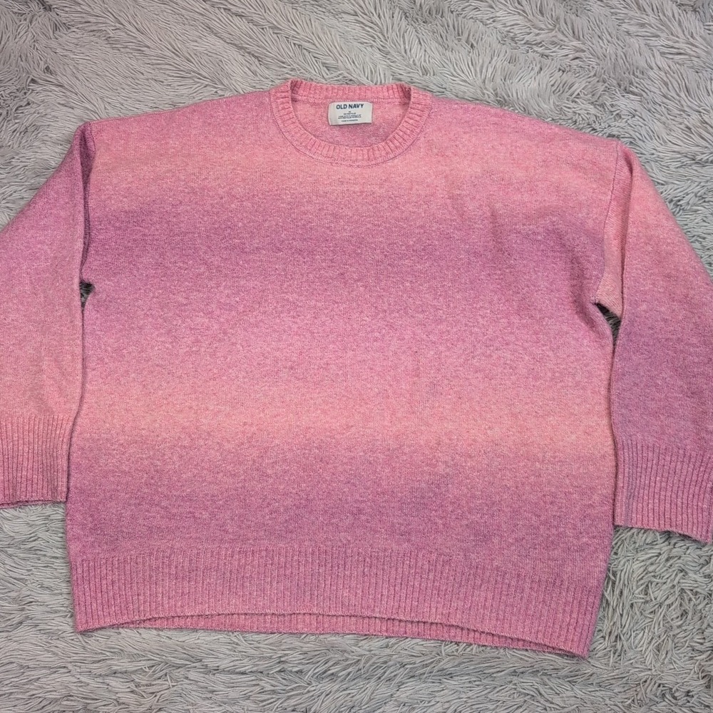 Old Navy Sweater Womens M Wool Blend Comfort Soft Cozy Preppy Casual Oversized